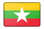 Myanmar flag (bevelled)